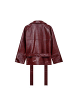 LEATHER TRENCH COAT