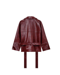 LEATHER TRENCH COAT