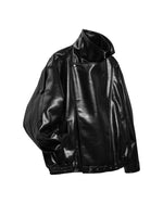 ASYMMETRIC LEATHER JACKET
