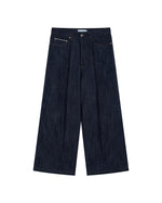 PLEATED SELVEDGE JEANS