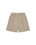 PLEATED BERMUDA SHORTS