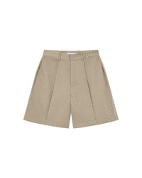 PLEATED BERMUDA SHORTS