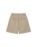 PLEATED BERMUDA SHORTS