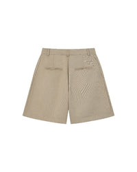 PLEATED BERMUDA SHORTS