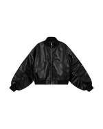 LEATHER UTILITY BOMBER