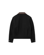 LEATHER COLLAR JACKET