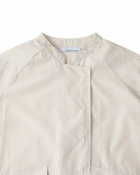 HALF WRAP STRIPE SHIRT
