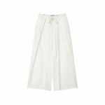 LINEN PLEATED BOX PANTS