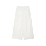 LINEN PLEATED BOX PANTS