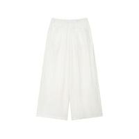 LINEN PLEATED BOX PANTS