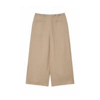 LINEN PLEATED BOX PANTS