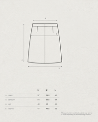 AZURE SLIP SKIRT