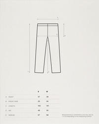 PLEATED DENIM PANTS